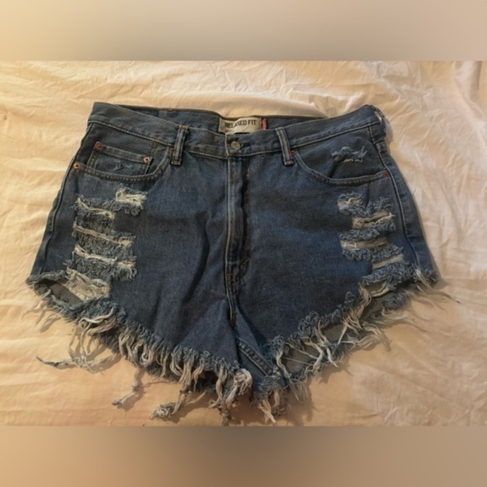 Vintage Distressed Levi’s Denim Shorts